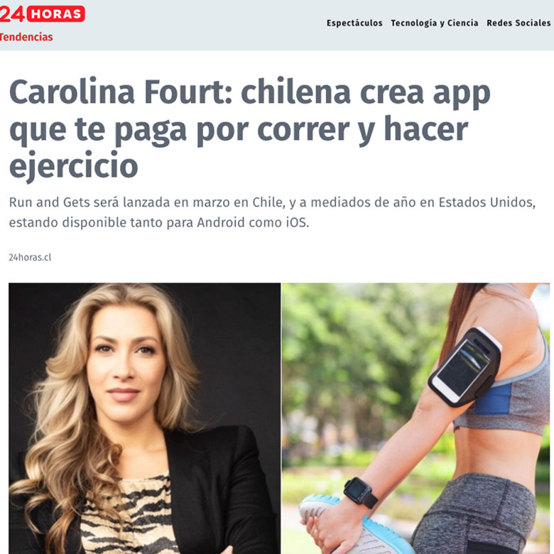 Chilena crea app que te paga por correr y hacer ejercicio