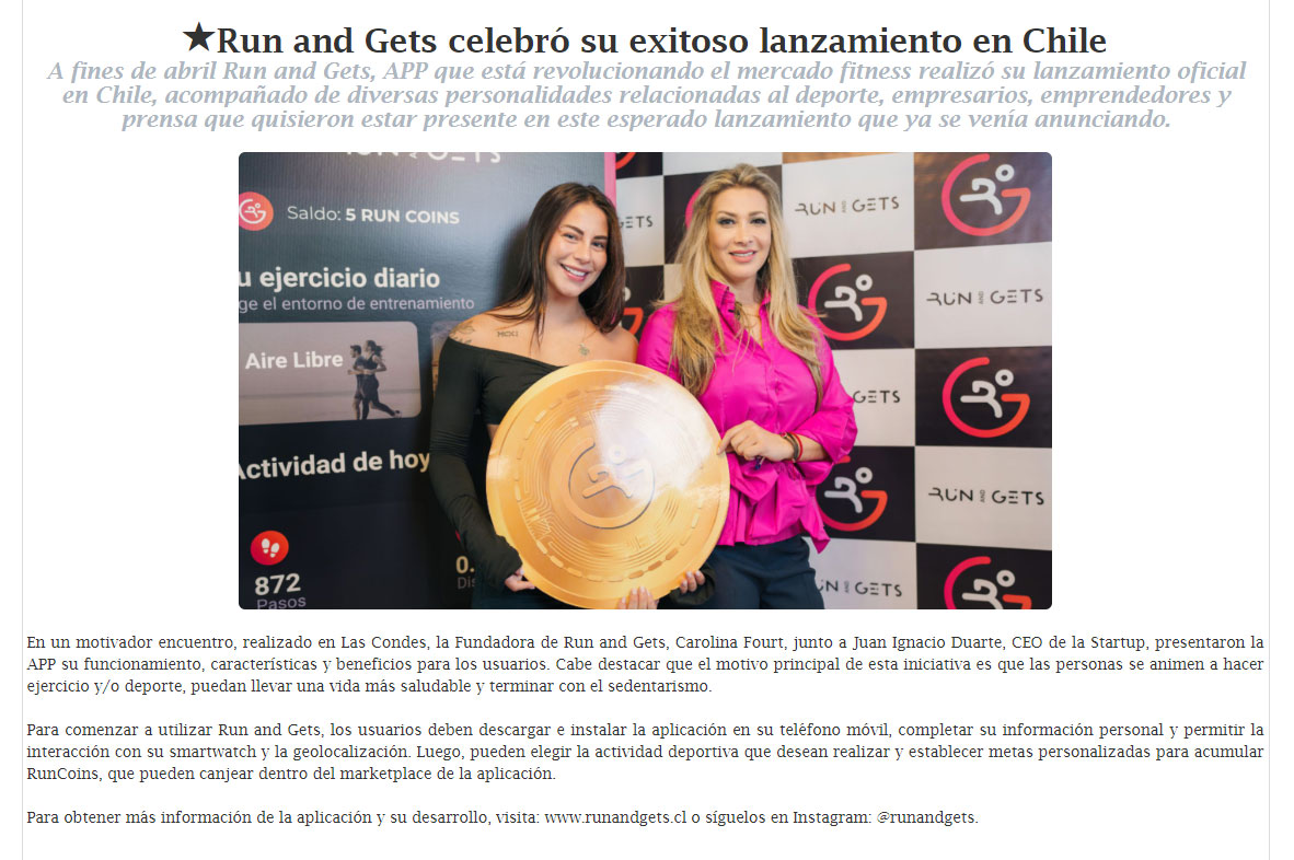 Run and Gets, fue destacado en la comunidad Gritonas